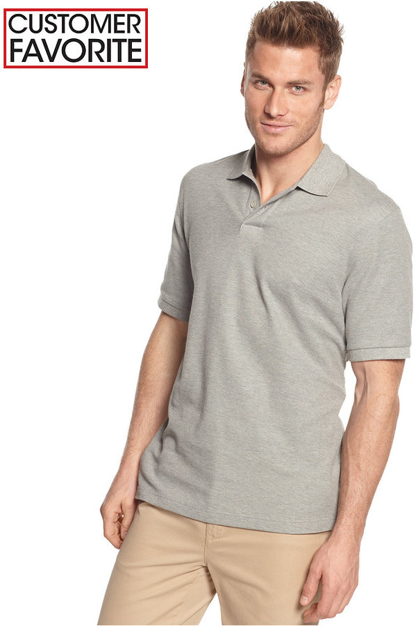 Classic Fit Short Sleeve Solid Estate Performance Upf 50 Polo Created For Macys