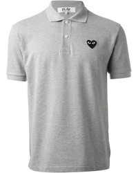 Comme des Garcons Comme Des Garons Play Embroidered Heart Polo Shirt
