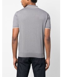 Giorgio Armani Contrast Trim Knitted Polo Shirt