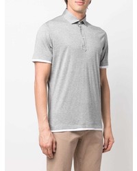 Brunello Cucinelli Contrasting Trim Short Sleeve Polo Shirt