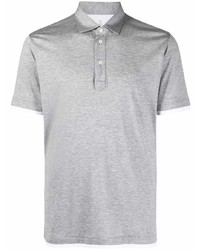 Brunello Cucinelli Contrasting Trim Short Sleeve Polo Shirt