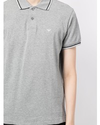 Emporio Armani Embroidered Logo Short Sleeved Polo Shirt