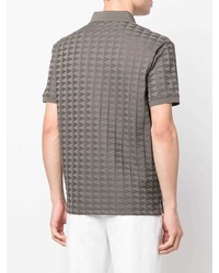 Emporio Armani Geometric Print Polo Shirt
