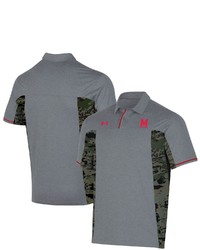 Under Armour Gray Maryland Terrapins Freedom Polo