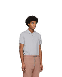 Ps By Paul Smith Grey Zebra Slim Polo