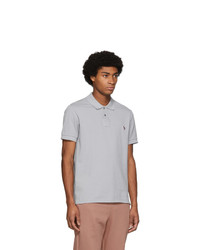 Ps By Paul Smith Grey Zebra Slim Polo