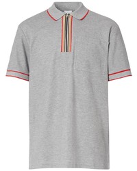 Burberry Icon Stripe Zipped Polo Shirt