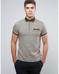 Ted Baker Jersey Polo In Pattern