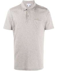 Sunspel Knitted Short Sleeve Polo Shirt