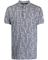 PEARLY GATES Logo Jacquard Polo Shirt