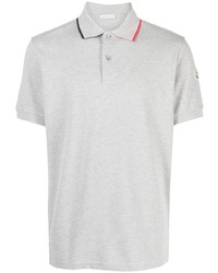 Moncler Logo Patch Cotton Piqu Polo Shirt