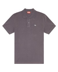 Diesel Logo Patch Cotton Polo Shirt