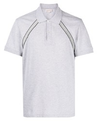 Alexander McQueen Logo Tape Cotton Polo Shirt