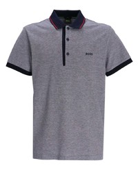 BOSS Mlange Effect Short Sleeve Polo Shirt