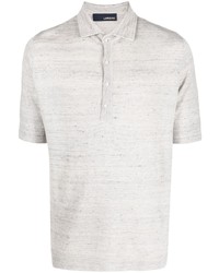 Lardini Mlange Fine Knit Polo Shirt
