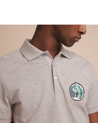 Burberry Pallas Heads Appliqu Cotton Polo Shirt