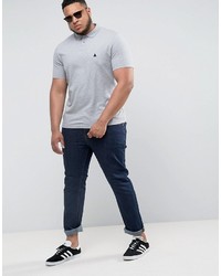 Asos Plus Muscle Polo In Gray Marl