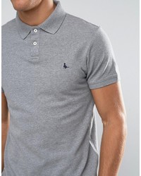 Jack Wills Polo Shirt In Gray Marl