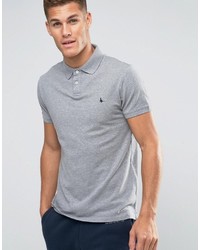 Jack Wills Polo Shirt In Gray Marl
