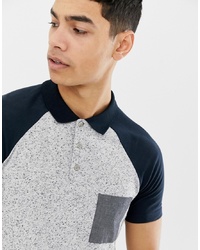 ASOS DESIGN Polo Shirt With Contrast Pocket In Interest Fabric