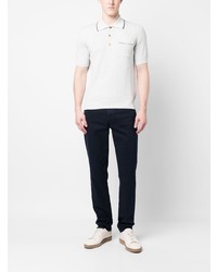 Brunello Cucinelli Ribbed Short Sleeved Polo Shirt