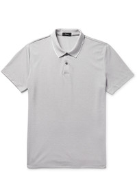 Theory Sandhurst Slim Fit Contrast Tipped Pima Cotton Blend Piqu Polo Shirt