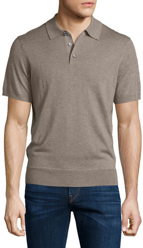 cashmere polo short sleeve