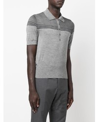Thom Browne Short Sleeve Panelled Polo Shirt
