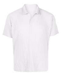 Homme Plissé Issey Miyake Short Sleeve Pleated Polo Shirt