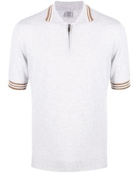 Eleventy Stripe Detail Polo Shirt