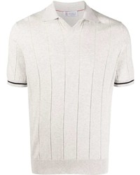 Brunello Cucinelli Stripe Detail Polo Shirt