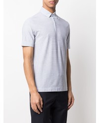 Zanone Striped Cotton Polo Shirt