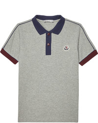 Moncler Striped Sleeve Cotton Polo Shirt 4 14 Years
