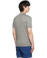 A.P.C. Taupe Knit Grgoire Polo