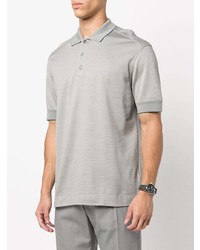 Ermenegildo Zegna Textured Short Sleeve Polo Shirt