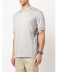 Ermenegildo Zegna Textured Short Sleeve Polo Shirt