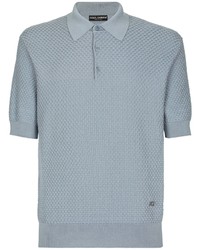 Dolce & Gabbana Waffle Knit Short Sleeved Polo Shirt