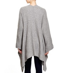 Bloomingdale's C By Shaker Stitch Blanket Poncho