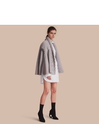 Women S Grey Ponchos By Burberry Lookastic