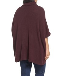 Caslon Plus Size Turtleneck Poncho Sweater