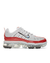 Nike Grey And Red Air Vapormax 360 Sneakers