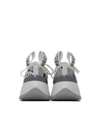 Palm Angels Grey Recovery Lace Up Sneakers