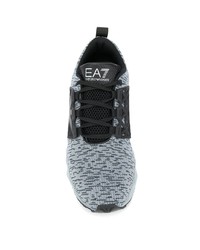 Ea7 Emporio Armani Lace Up Sock Sneakers