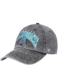 '47 Black Arizona Diamondbacks Apollo Clean Up Snapback Hat