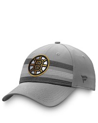 FANATICS Branded Gray Boston Bruins Authentic Pro Home Ice Striped Snapback Hat At Nordstrom