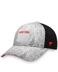 FANATICS Branded Gray New York Rangers Ice Field Flex Hat