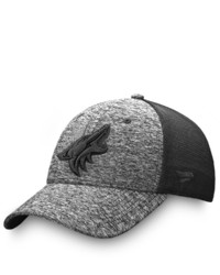 FANATICS Branded Heathered Blackblack Arizona Coyotes Authentic Pro Training Travel Trucker Flex Hat