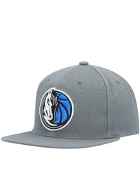 Mitchell & Ness Charcoal Dallas Mavericks Central Snapback Hat At Nordstrom