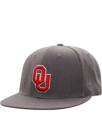 Top of the World Charcoal Oklahoma Sooners Team Color Fitted Hat