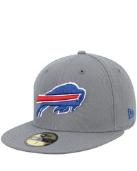 New Era Graphite Buffalo Bills Storm 59fifty Fitted Hat